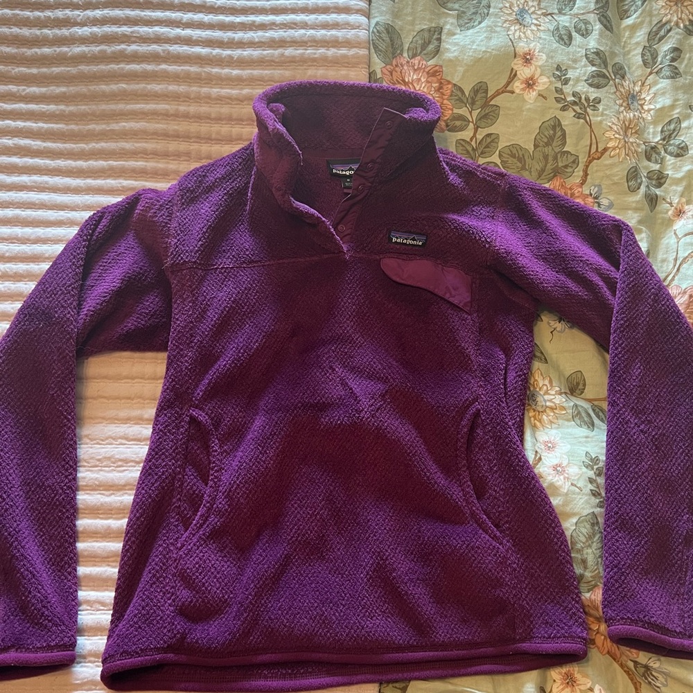 Patagonia Purple Fleece Pullover synchilla